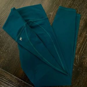 Women’s Fabletics High Waist Powerhold Leggings Teal Blue Fjord Size Medium